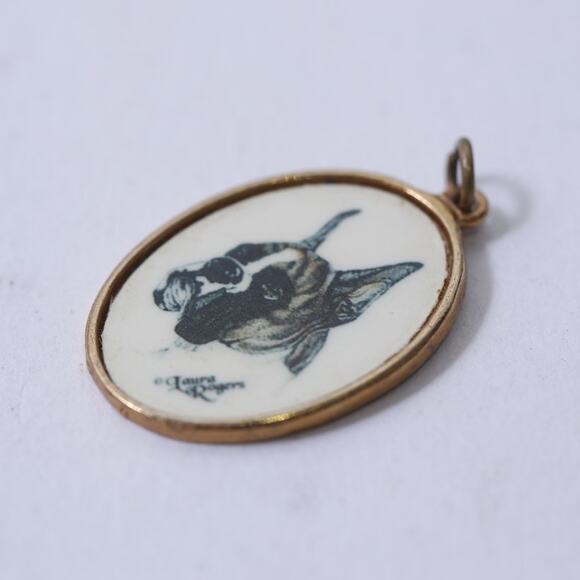 Laura Rogers, Boxer, Cameo, Pendant, Charm, Dogs Theme, Jewelry, ~ 250407-WH 171 - Picture 1 of 3